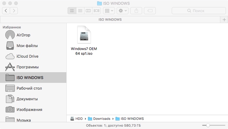Запись загрузочной ISO с Windows на флешку в MACOS (скриншот 5)